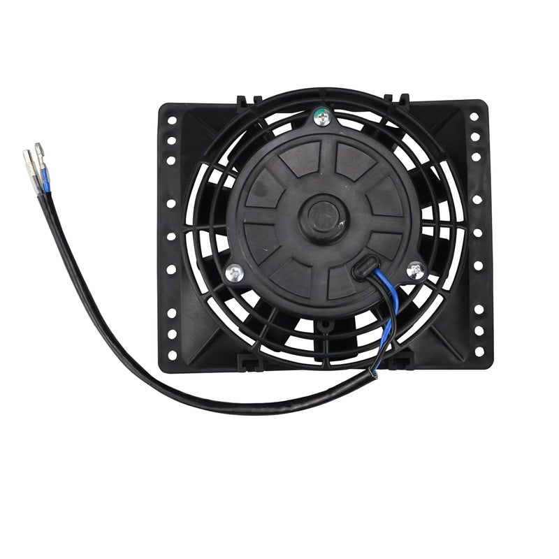 PRUNkuar 6 Inch Small Slim Push Pull Electric Cooling Fan 650CFM Radiator Oil Cooler Mount Kit Black 2Pcs - Image 4